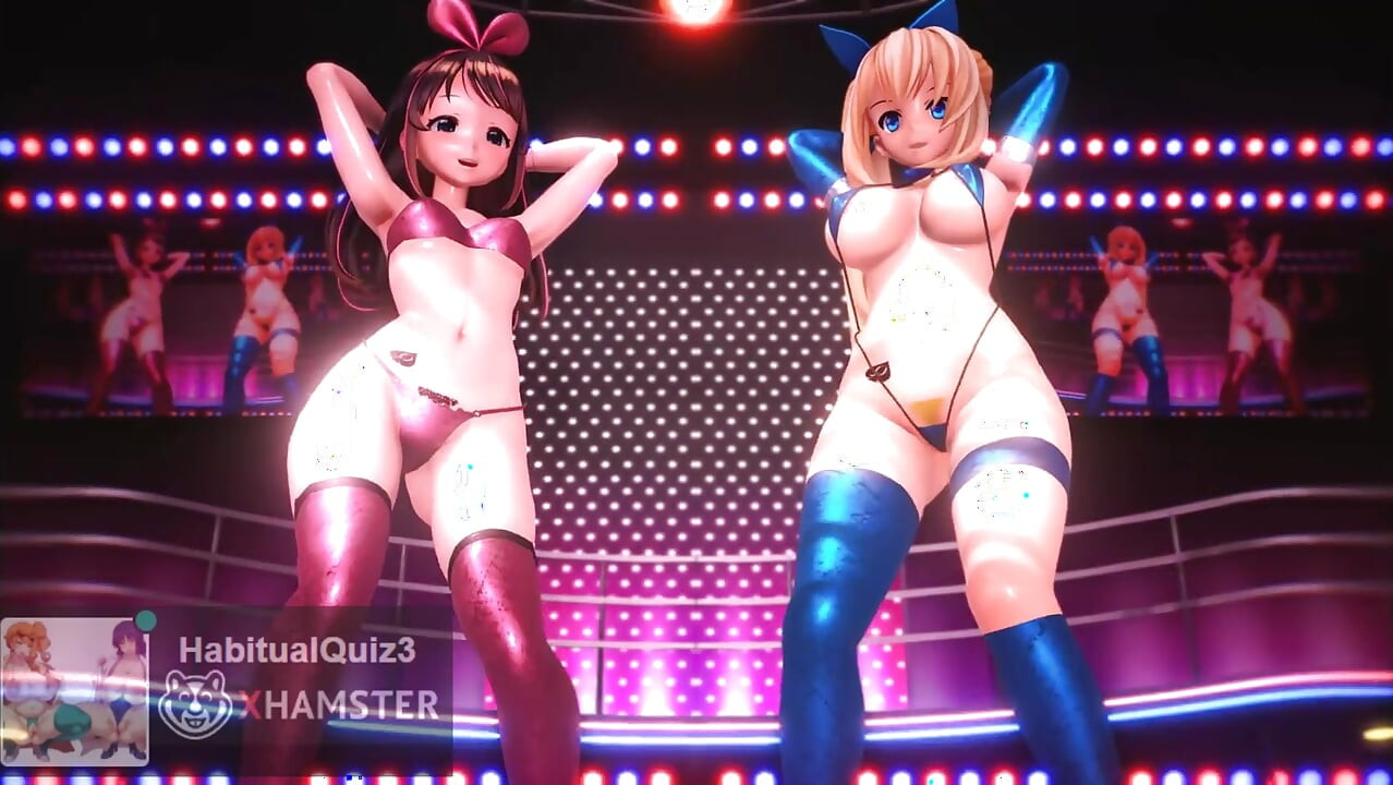 mmd r18 Kizuna AI & Mirai Akari Destination sex dance 3d hentai ahegao cheating queen fuck big dick bbc