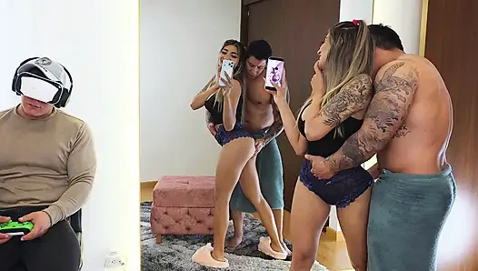 CUCKOLD! If the husband doesn't have time for her, the brother-in-law takes care of fucking her! CUM IN MOUTH!