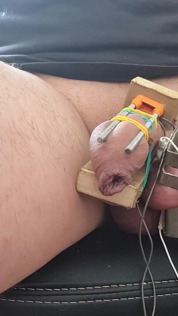 Powerful moment from "Cock torture, electro, pain"