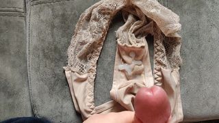 Huge cumshot on my stepdaughter dirty panties
