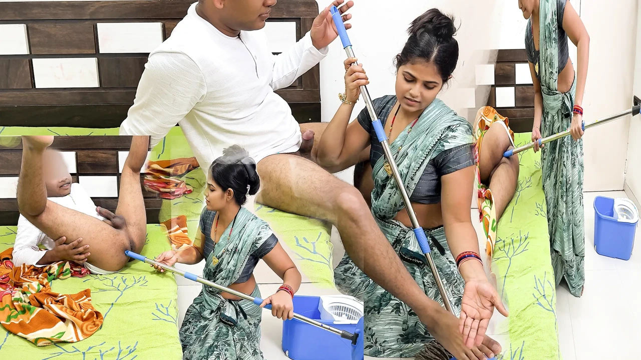 Komal's landlord Bima was sleeping while wearing the lawsuits, so I mopped her ass and then he landed in my pussy in the hustle