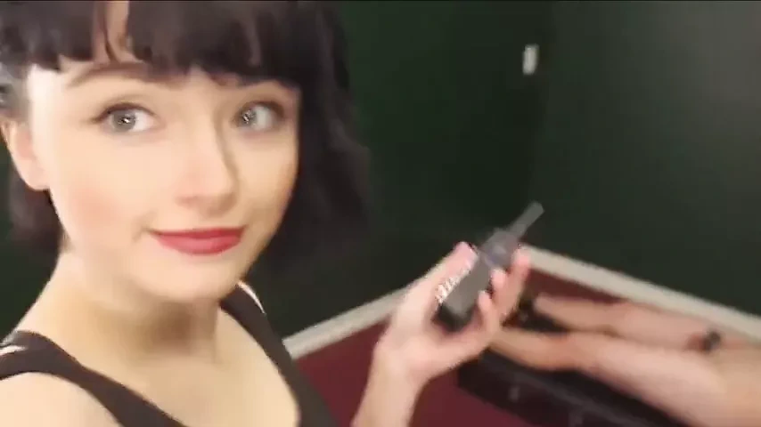 Goddess tortures her slave’s cock with shocker