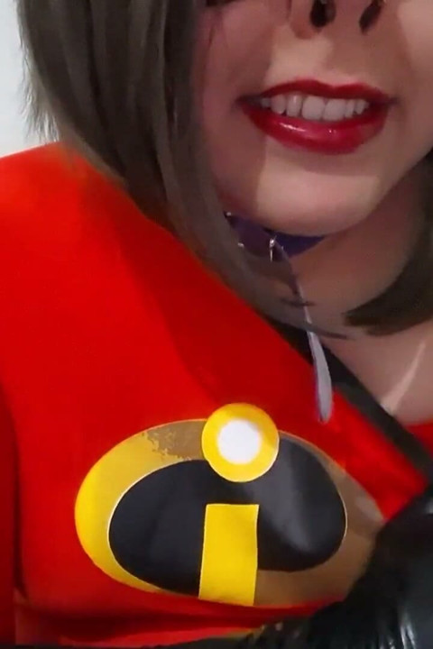 Full Version Cute Halloween Trans Girl Tit Slap and Lactating After Pumping Her Tits with Vacuum Milking Machine