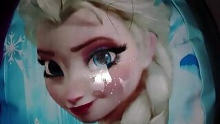 masturbandome con la pelota inflable de Elsa frozen