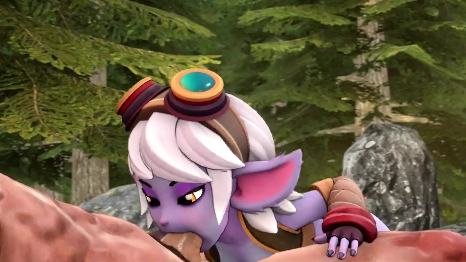 Lol yordle chupando una gran polla