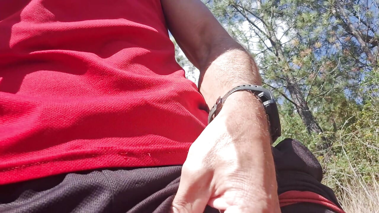 Risky Nature Walk Jerk Off - Got Super Horny and Stroked My Cock Outside