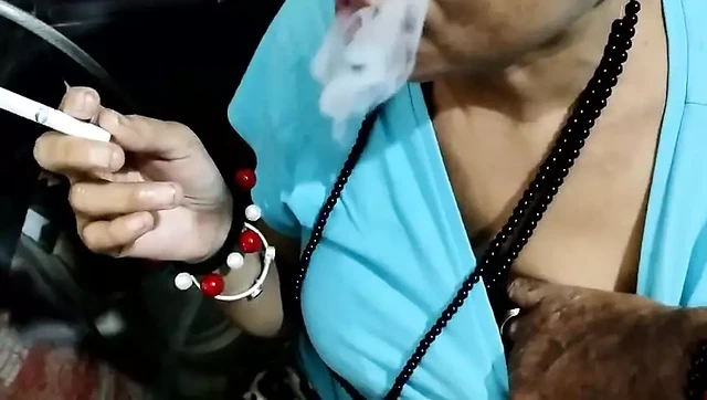 Deshil bhabhi drink alcohol and smoke cigarette with Uncle, foot job sex