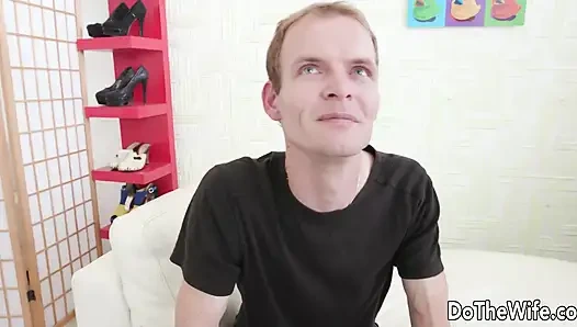 Blonde Housewife Afina Levi Gets Banged by a Stud