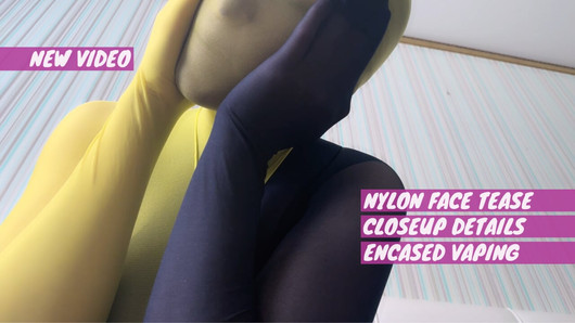 Teaser sul viso rinchicato in nylon