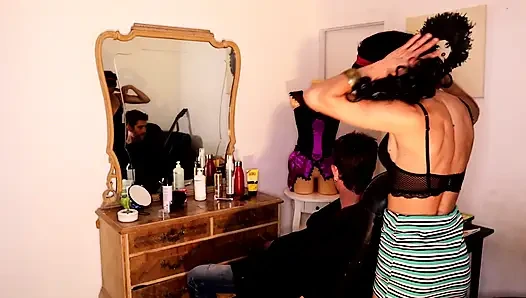 The hairdresser -  I'm about to get some very special treatment