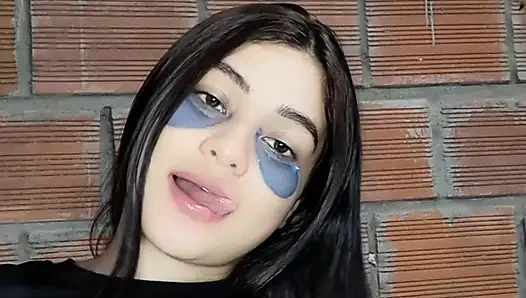 My stepbrother is very inquisitive, he gets information from me until I end up giving him a good blowjob