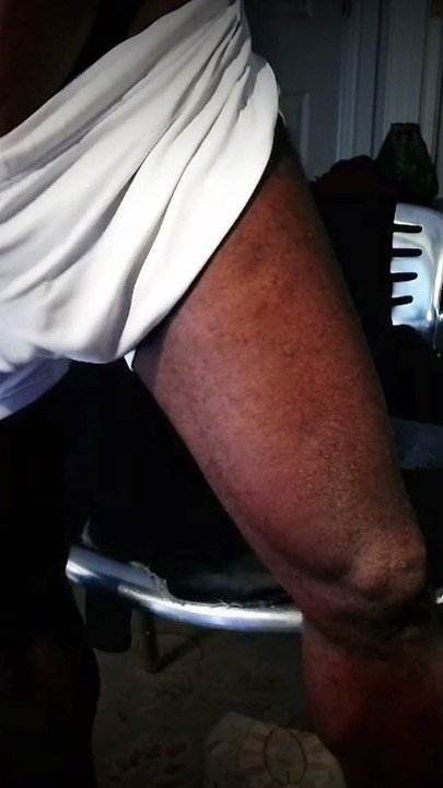 Me, in My Jockstrap Showing off My Fat Bulge, Then Commando in My White Shorts