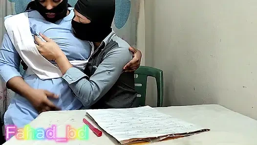 Murid india lagi asik belajar - 1