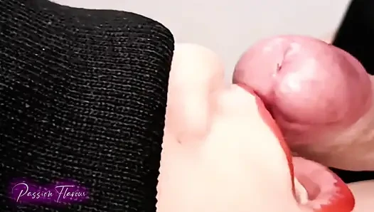 Zengin ağzımda lezzetli döl kremi