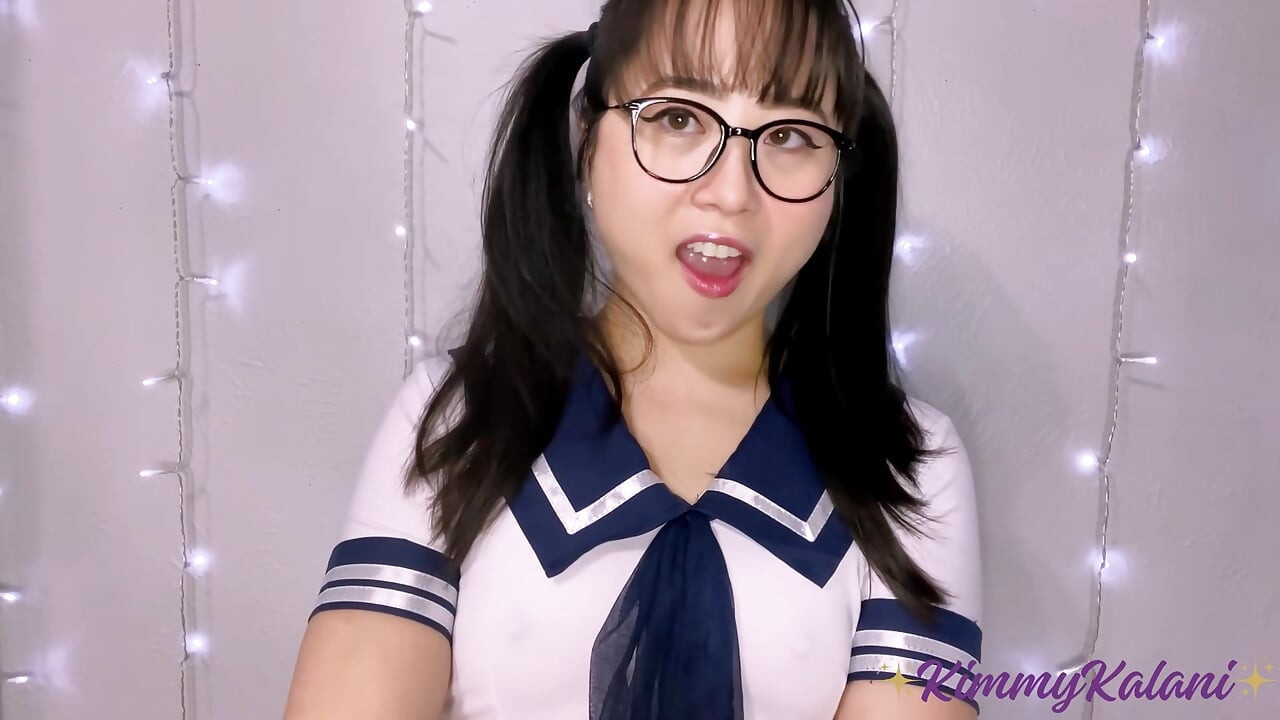 Yakalanma! Sevimli Asyalı kız öğrenciyle riskli eğlence -asmr hj
