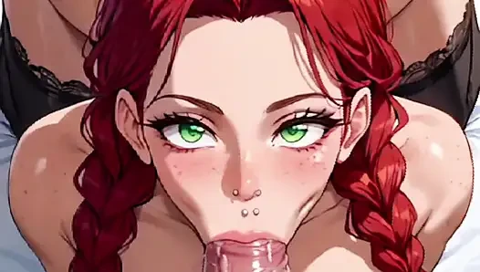 Hentai anime - die betrügende ehefrau meiner freundin lädt mich in ihr haus ein, um zu ficken