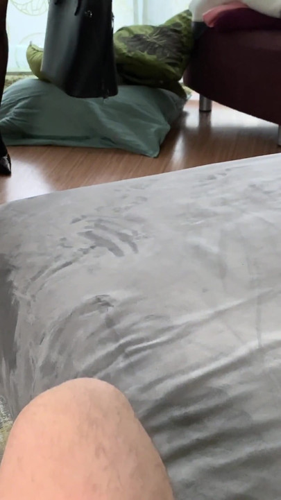 Personal assistant handjob bouncing tits