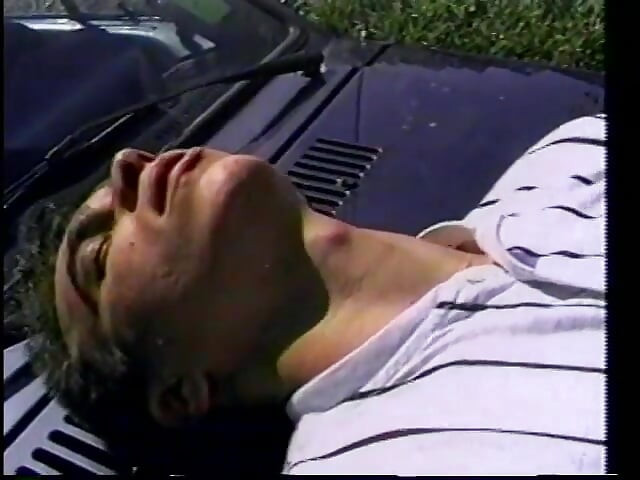 Manly Horny Hunk Fucks Boy's Tight Ass on the Bonnet of His Car