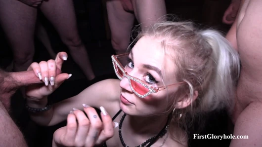 Teen Girl Lola Desire - Swallowing Gangbang Part 2.