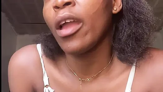 Black Nigerian babe Filming myself dancing and talking to you