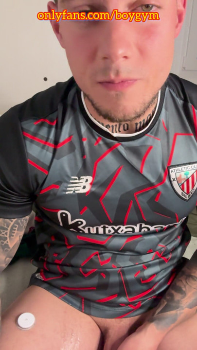 My BIG COCK Cums With Football T-Shirt