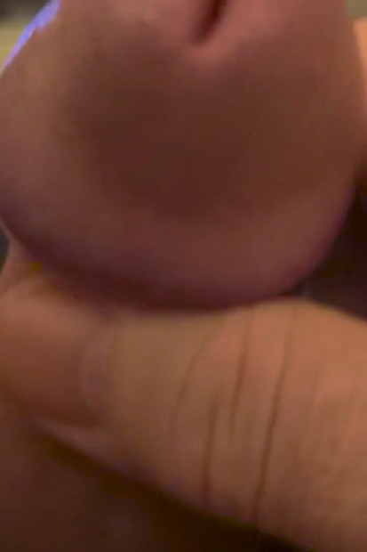 My Friend Lies on the Bed and Plays with His Big Cock Waiting for My Wet Hole