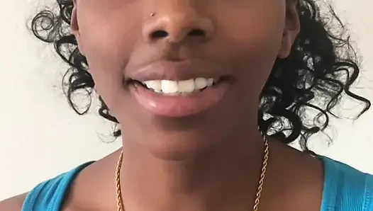 Destiny SlimGod deep throats Cock the learns how to ride BBC!
