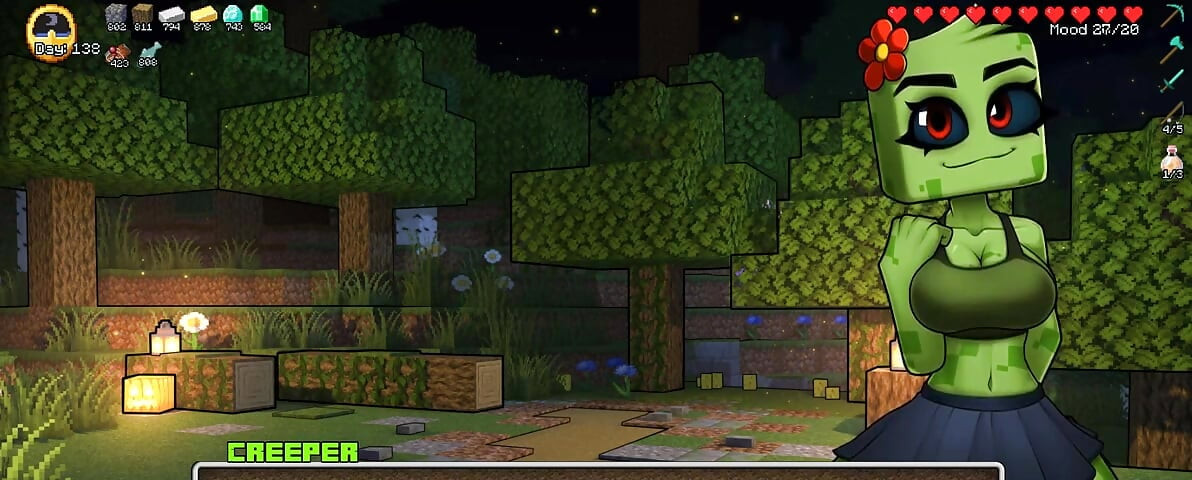 Minecraft Horny Craft Part 85 New Robes for Witch, Sexy Lingerie!! by Loveskysanhentai