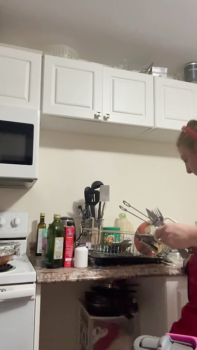 My Wife Doing Dishes