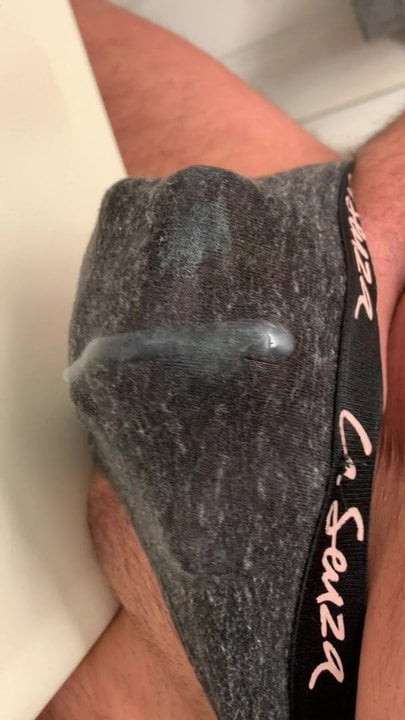 Big cum in a thong