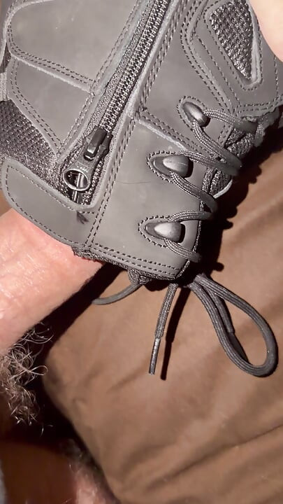 Having a fun time with my boot