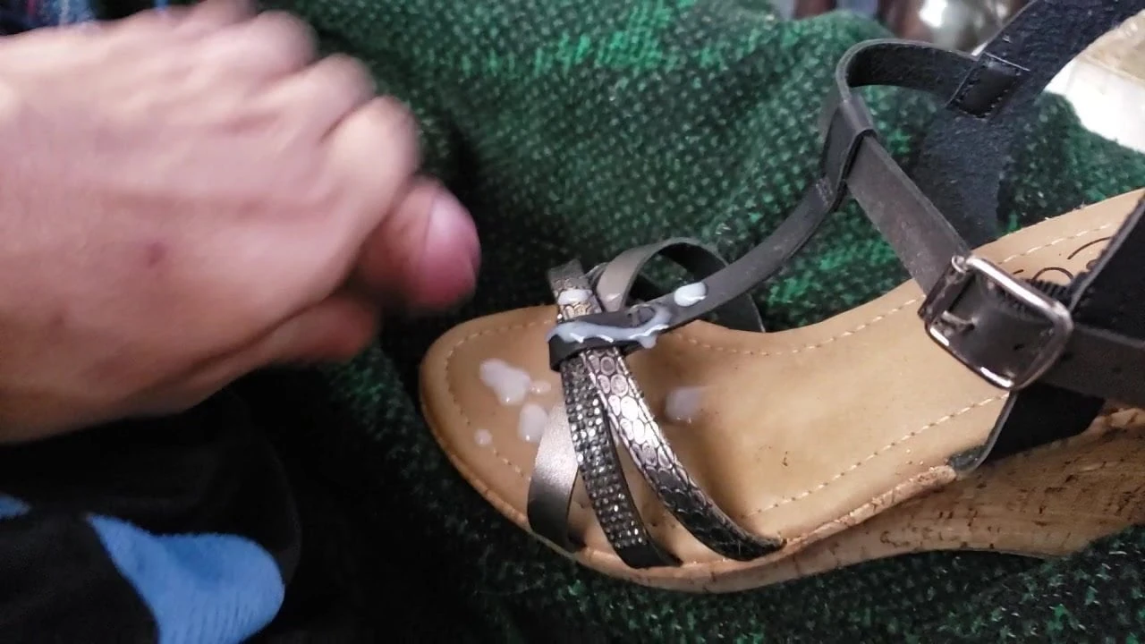 big cum on gift shoe