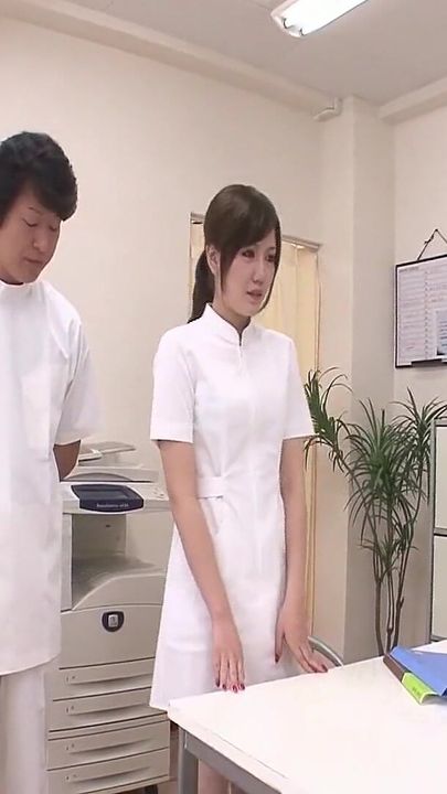 Japanese Nurse Gets Her Bush Screwed by Two Doctors at the Hospital