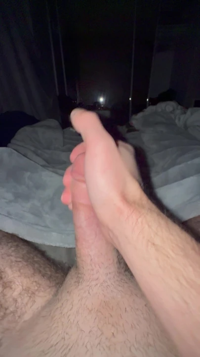 Stroking my cock
