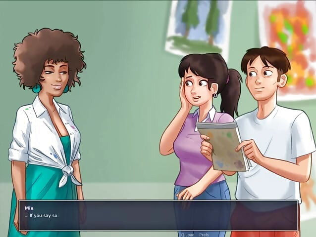 Summertime saga parte 155 - lezione d'arte di missKitty2K