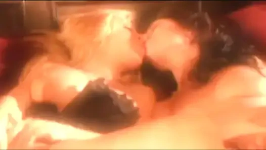 Lez couple fucks each other with various sex toys