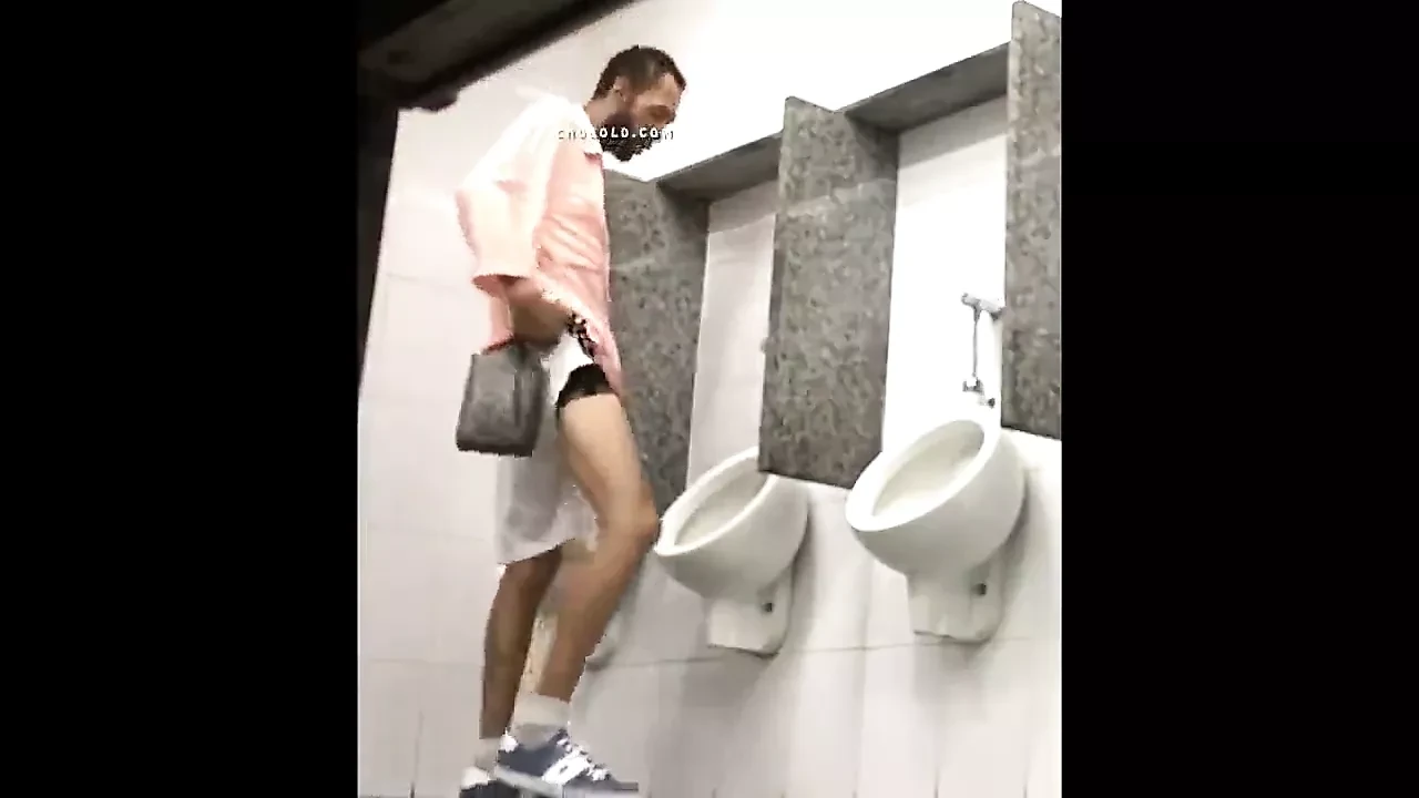 Cool in front of the urinal