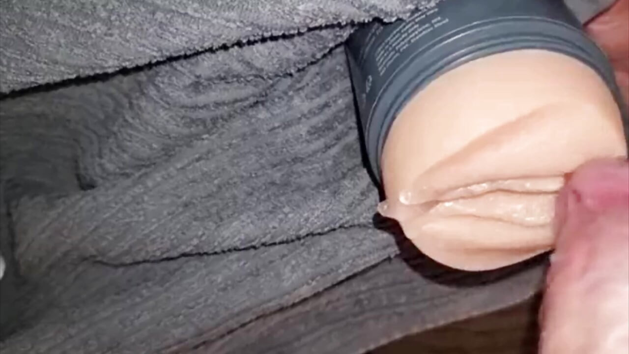 I shoved a pocket pussy into the couch