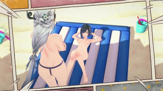 Yelan x Shenhe at the beach (genshin impact) P3 SEX