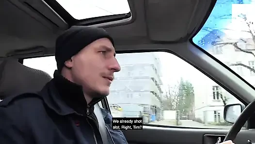 Камшот на улице! Ботанистая шлюшка заслуживает публичный грубый трах: Stella Star - StevenShaMeDating
