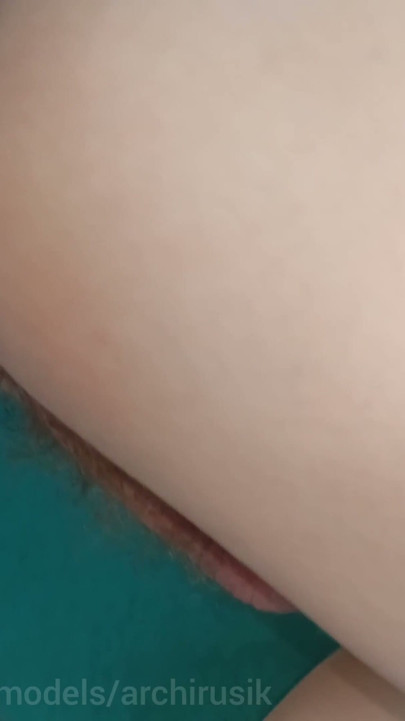 He fucks my narrow hole and small mouth without sparing, and my stallion | Clip 2