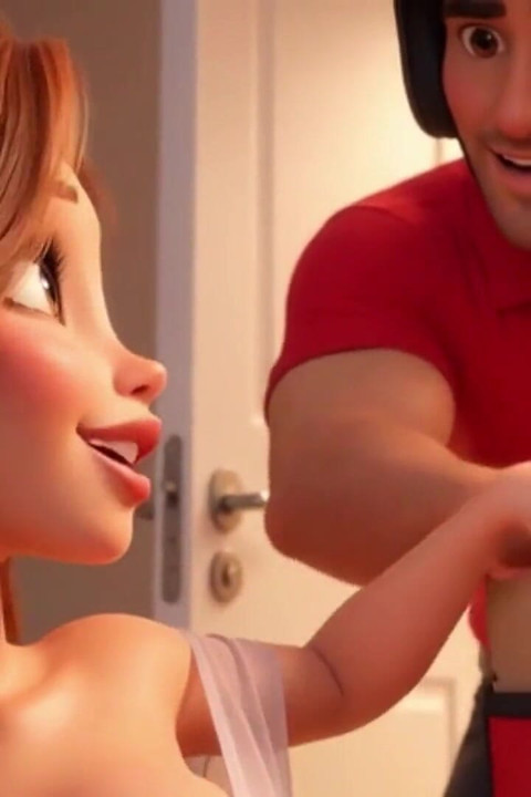 Pizza Delivery Leads to Passionate Helmet-on Night of Desire and Connection - Ai Generated