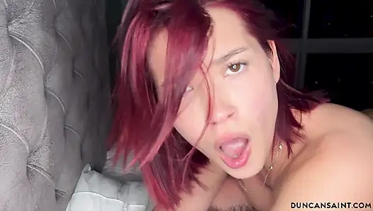 Ich habe das rothaarige schätzchen Joha Bettina beim masturbieren erwischt