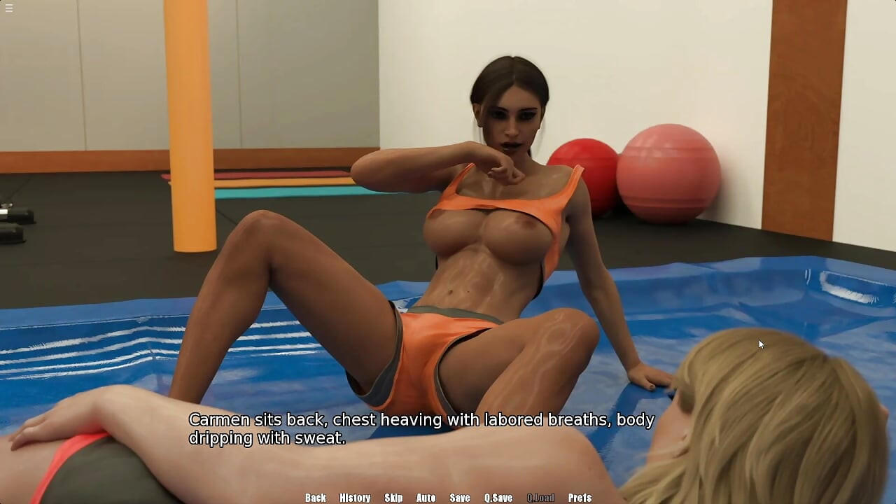 Shemale Carmen Fucking Shemale Jane Asshole With Huge Cock Anal Sex In Gym
