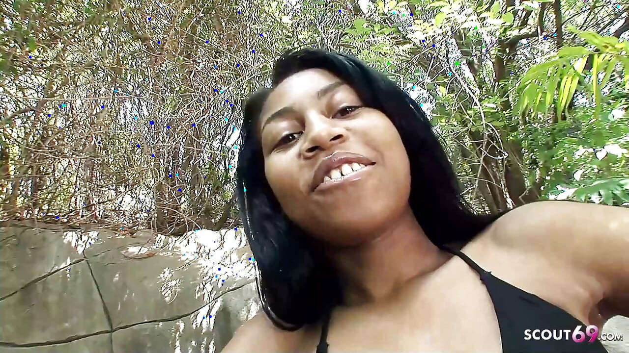 Slim Black Ebony Teen with round Ass and puffy Tits talk to Interracial no condom Casting Fuck