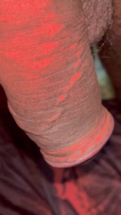 Indian Desi Boy cock with orange colour . | Clip 1