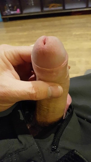 Big Uncut Foreskin Penis Closeup