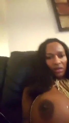 Very hot shemale jerking off