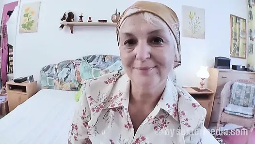 Hairy Granny Eva's Pussy Is Naturally Horny