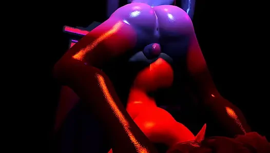 Vollbusige sukkubus-schlampe schluckt riesigen monsterschwanz und bekommt dann ihre enge muschi zerstört, intensives muschi-hämmern & tiefer creampie